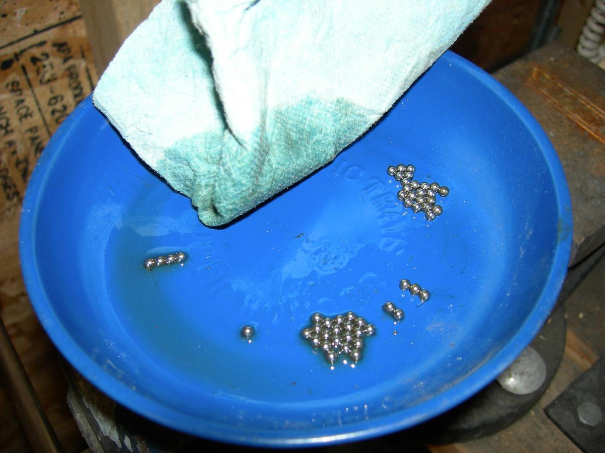 Cleaning bearings