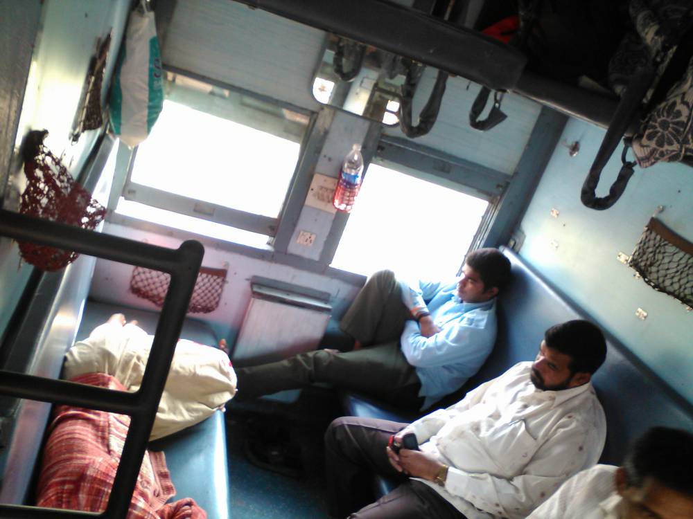 Sleeper class on the Mondovi Express