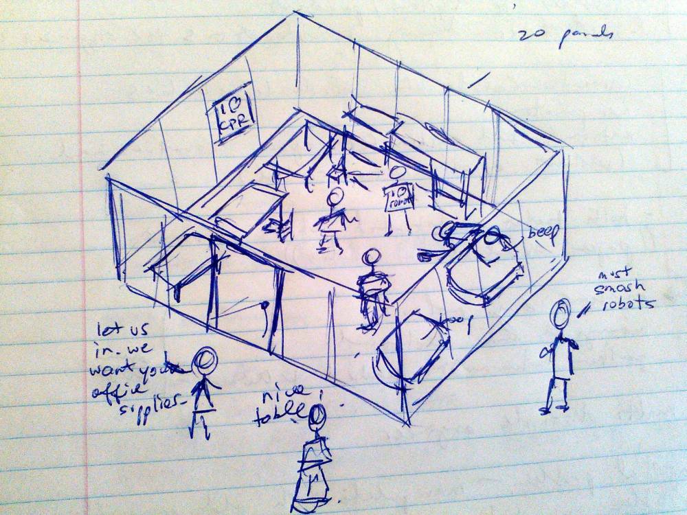 Why we need walls at customer sites.